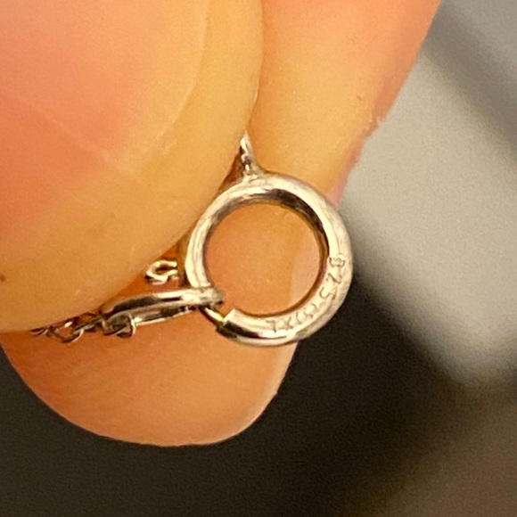 Sterling Silver Initial E Necklace - Picture 5 of 6